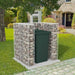 Gabion unic îngrădire pubelă, oțel, 110 x 100 x 120 cm - WALTI WALTI