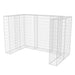Gabion dublu îngrădire pubelă, oțel, 180 x 100 x 120 cm - WALTI WALTI