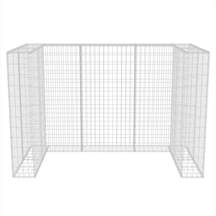 Gabion dublu îngrădire pubelă, oțel, 180 x 100 x 120 cm - WALTI WALTI