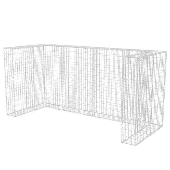 Gabion triplu îngrădire pubelă, oțel, 250 x 100 x 120 cm - WALTI WALTI