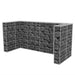 Gabion triplu îngrădire pubelă, oțel, 250 x 100 x 120 cm - WALTI WALTI