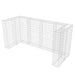 Gabion triplu îngrădire pubelă, oțel, 250 x 100 x 120 cm - WALTI WALTI