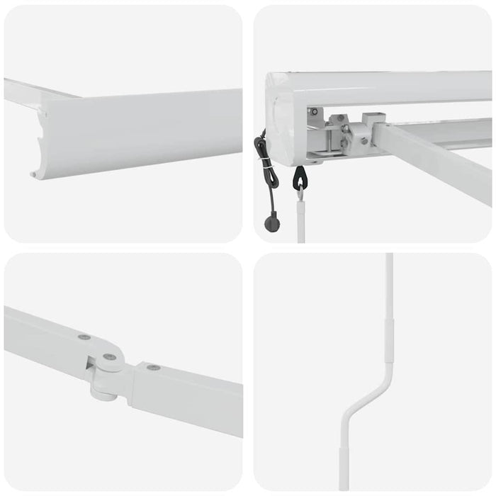 Cadru de copertină Alb 350 x 250 cm Aluminiu WALTI
