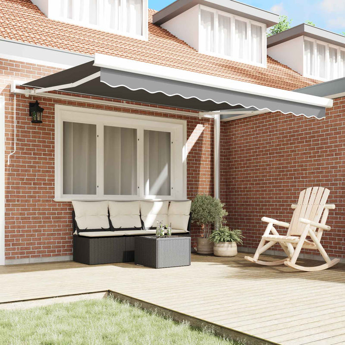 | Cortina Retractabilă | Manual Negru 400 × 300 cm Aluminiu - WALTI WALTI