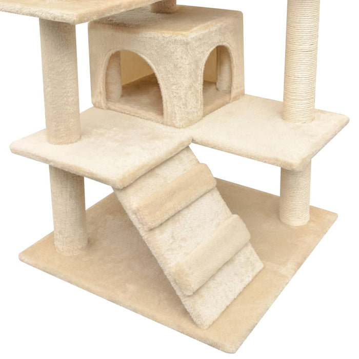 Ansamblu pentru pisici cu funie de sisal, 125 cm, bej - WALTI WALTI