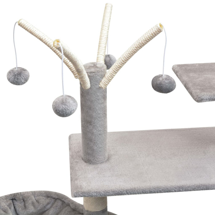 Ansamblu pentru pisici cu funie de sisal, 125 cm, gri - WALTI WALTI