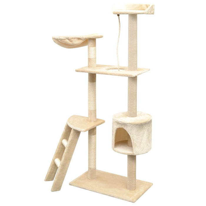 Ansamblu pentru pisici, stâlpi cu funie de sisal, 150 cm, bej - WALTI WALTI