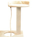 Ansamblu pentru pisici, stâlpi cu funie de sisal, 150 cm, bej - WALTI WALTI