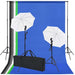 Kit studio foto: 5 fundaluri colorate & 2 umbrele - WALTI WALTI
