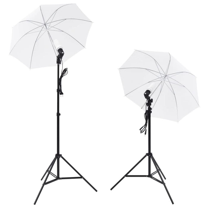 Kit studio foto: 5 fundaluri colorate & 2 umbrele - WALTI WALTI
