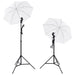 Kit studio foto: 5 fundaluri colorate & 2 umbrele - WALTI WALTI