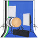 Kit studio foto: 5 fundaluri colorate și 2 softbox-uri - WALTI WALTI