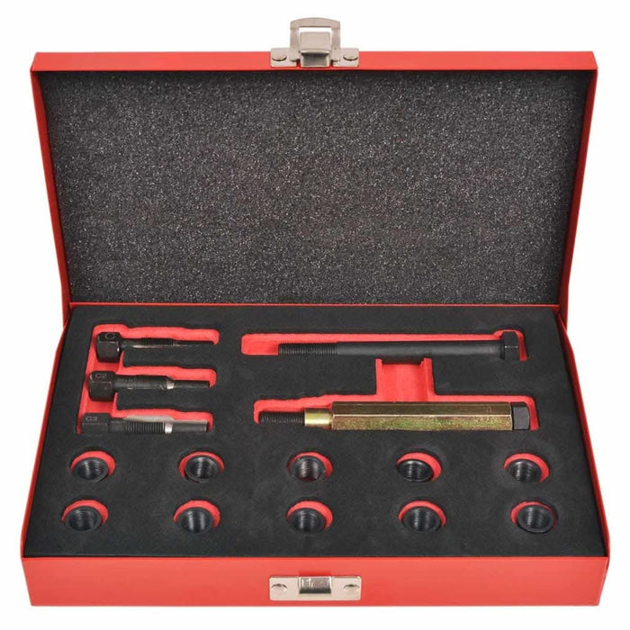 Set reparații filet bujii 15 piese M10 x 1,0 mm - WALTI WALTI