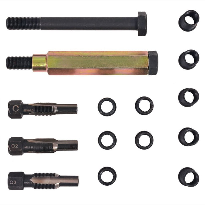 Set reparații filet bujii 15 piese M10 x 1,0 mm - WALTI WALTI