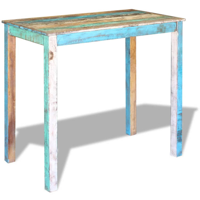 Masă de bar, 115x60x107 cm, lemn masiv reciclat WALTI