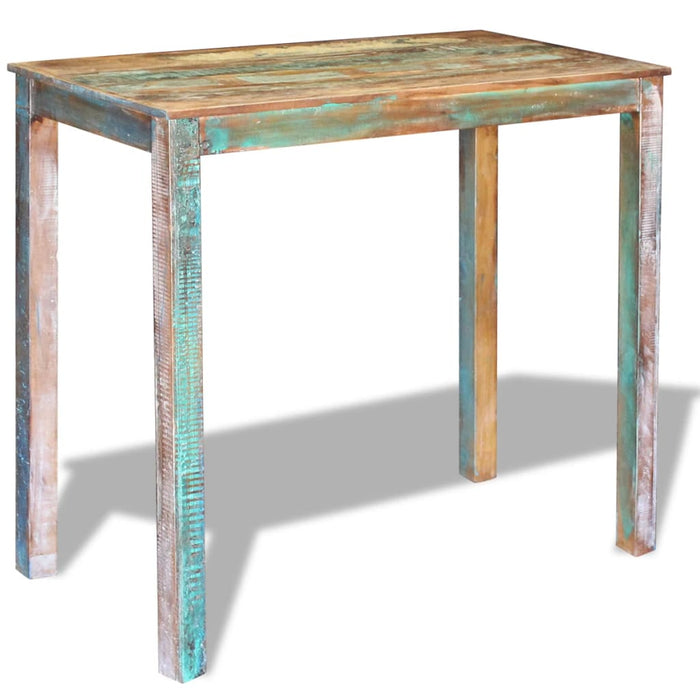 Masă de bar, 115x60x107 cm, lemn masiv reciclat WALTI