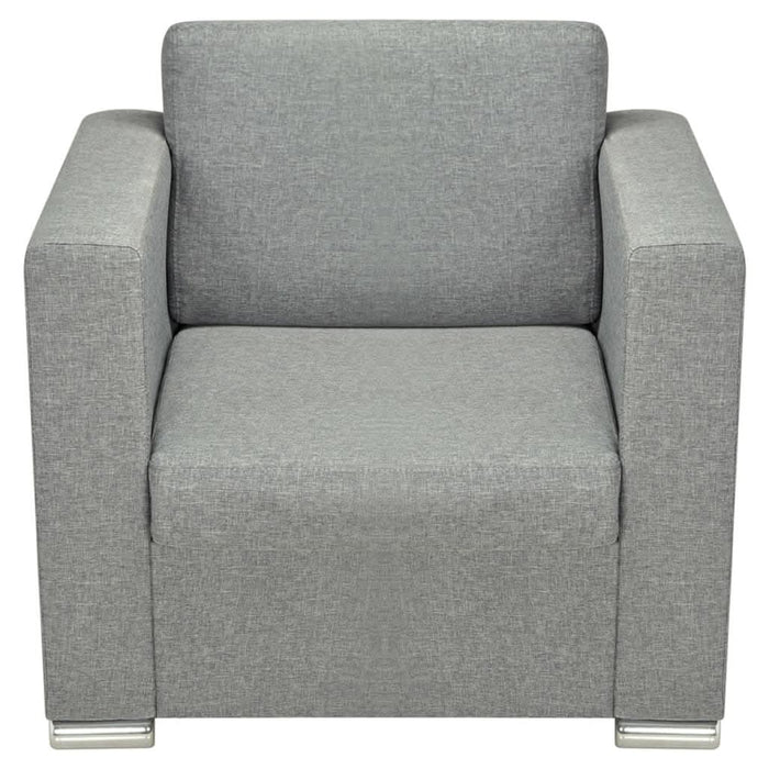 Fotoliu, gri deschis, material textil - WALTI WALTI