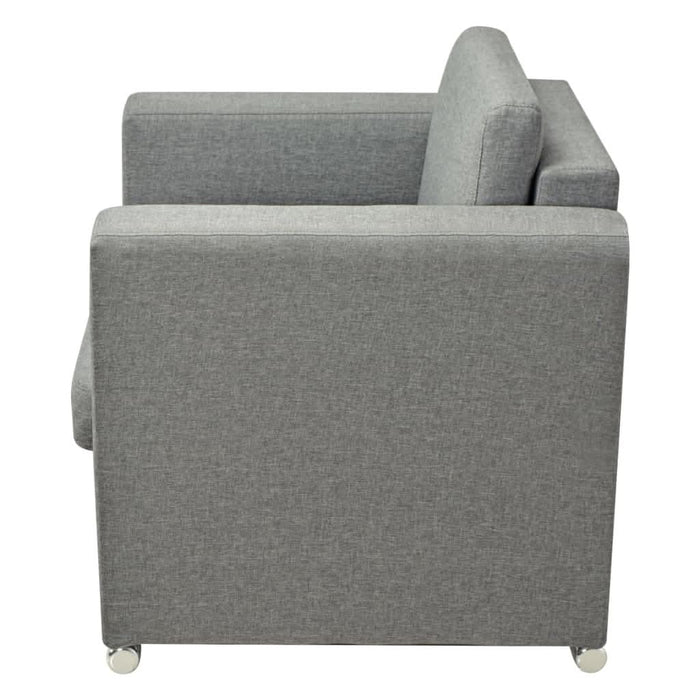 Fotoliu, gri deschis, material textil - WALTI WALTI