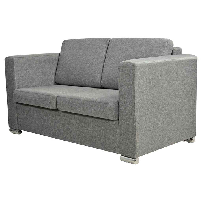 Canapea cu 2 locuri, gri deschis, material textil - WALTI WALTI