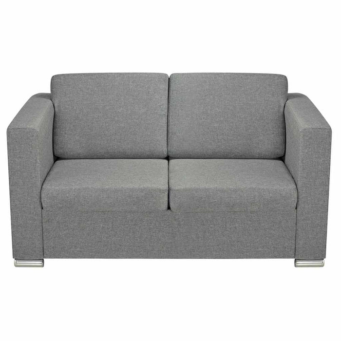 Canapea cu 2 locuri, gri deschis, material textil - WALTI WALTI