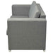 Canapea cu 2 locuri, gri deschis, material textil - WALTI WALTI