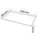 Blat de masă din sticlă securizată rotund 1200 x 650 mm - WALTI WALTI