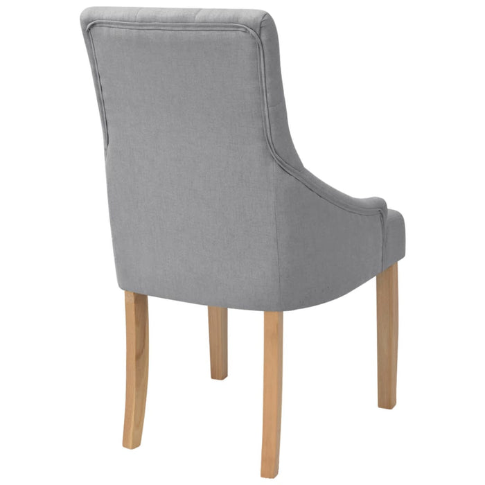 Scaune de bucătărie, 2 buc., gri deschis, material textil - WALTI WALTI