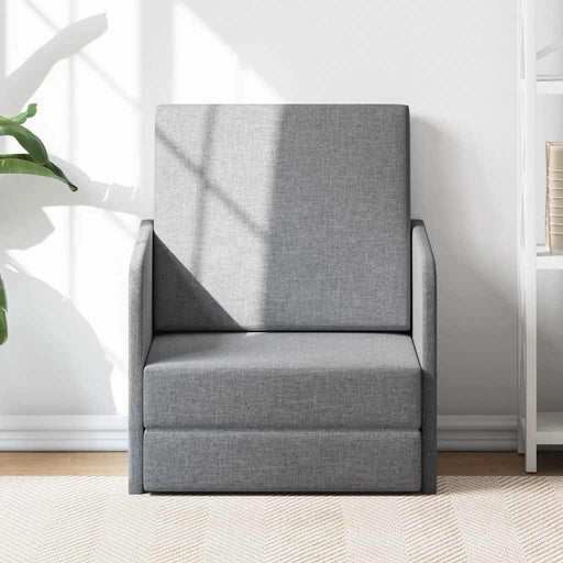 Fotoliu pat extensibil, gri deschis, material textil - WALTI WALTI