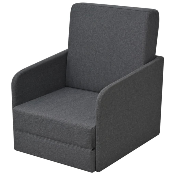 Fotoliu pat extensibil, gri închis, material textil - WALTI WALTI