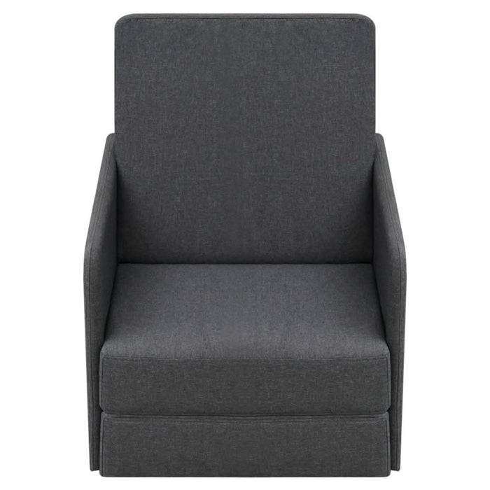 Fotoliu pat extensibil, gri închis, material textil - WALTI WALTI