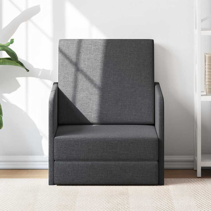 Fotoliu pat extensibil, gri închis, material textil - WALTI WALTI