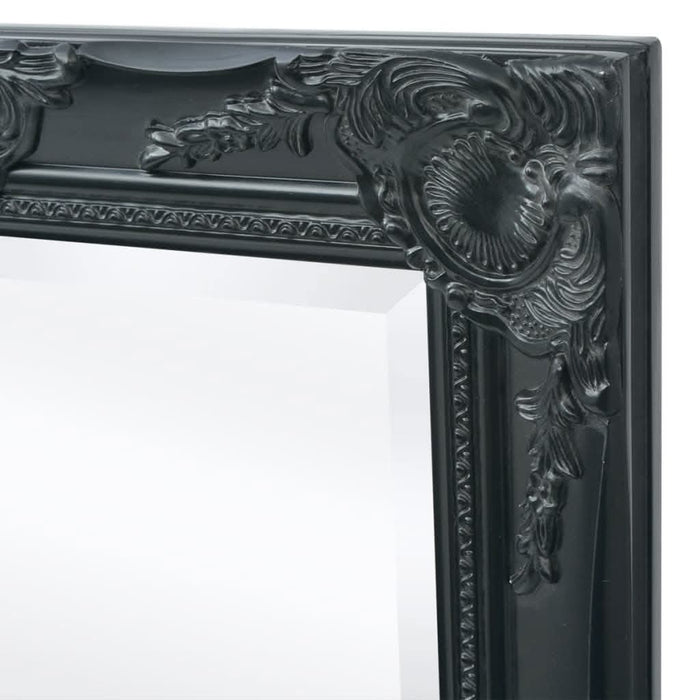 Oglindă de perete în stil baroc, 100 x 50 cm, negru - WALTI WALTI