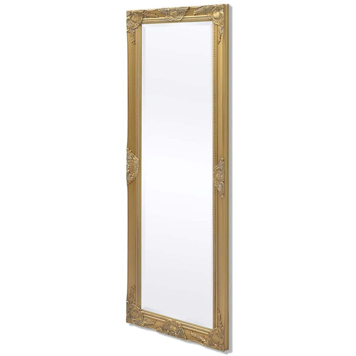 Oglindă verticală în stil baroc 140 x 50 cm auriu WALTI