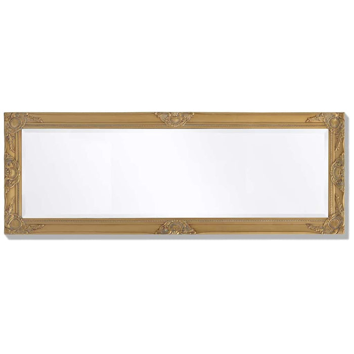 Oglindă verticală în stil baroc 140 x 50 cm auriu WALTI