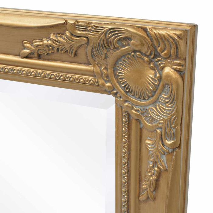 Oglindă verticală în stil baroc 140 x 50 cm auriu WALTI