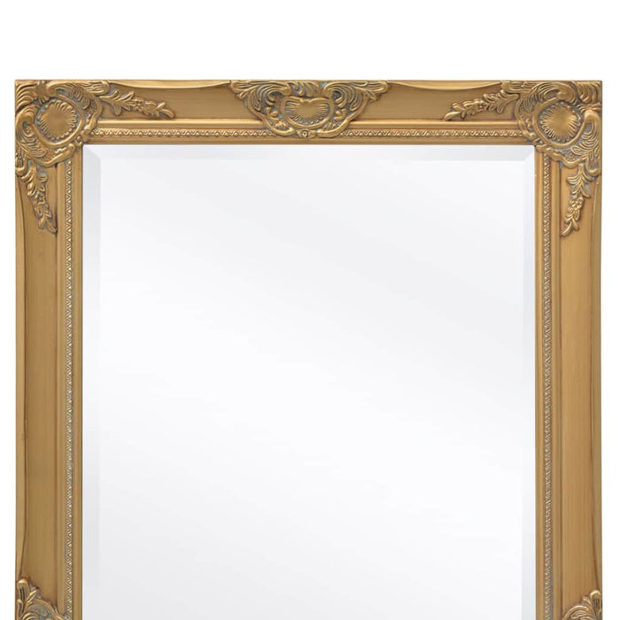 Oglindă verticală în stil baroc 140 x 50 cm auriu WALTI