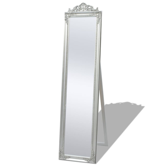 Oglindă verticală în stil baroc 160 x 40 cm argintiu - WALTI WALTI