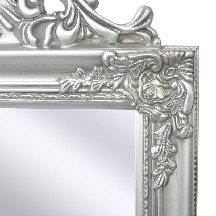Oglindă verticală în stil baroc 160 x 40 cm argintiu - WALTI WALTI