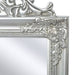 Oglindă verticală în stil baroc 160 x 40 cm argintiu - WALTI WALTI