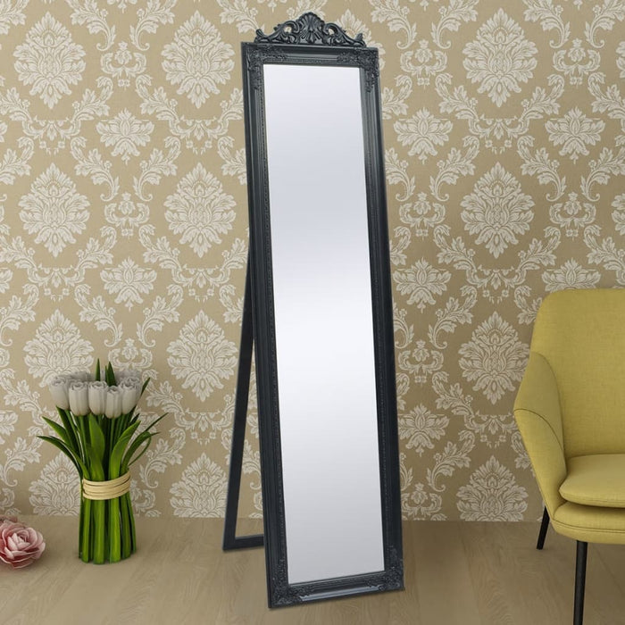 Oglindă verticală în stil baroc 160 x 40 cm negru - WALTI WALTI