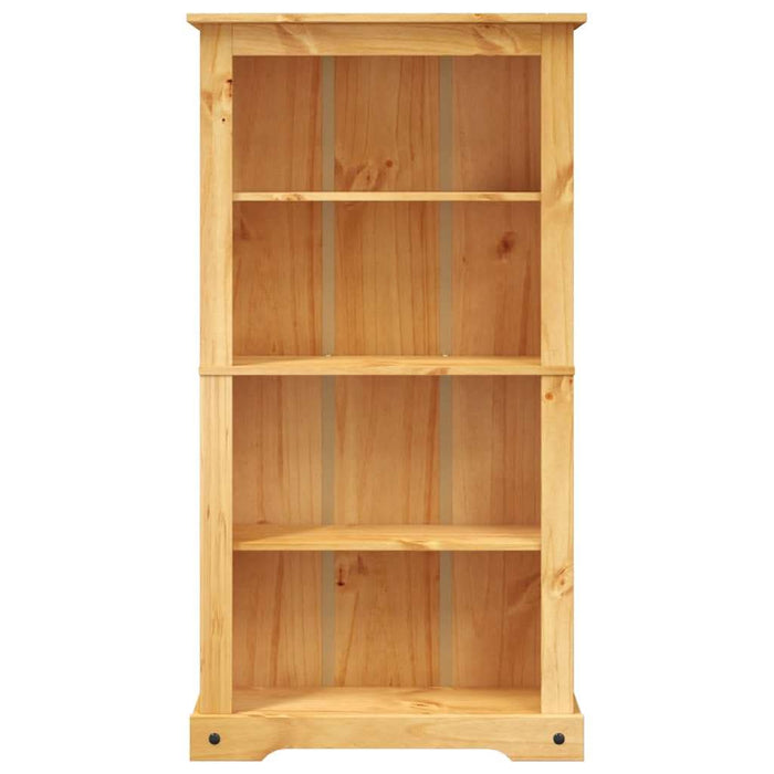 Bibliotecă 4 rafturi pin, stil mexican Corona 80x29x150 cm WALTI