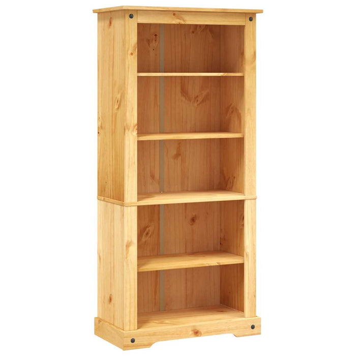 Bibliotecă 5 rafturi, 80x40x170 cm, pin mexican, stil Corona - WALTI WALTI