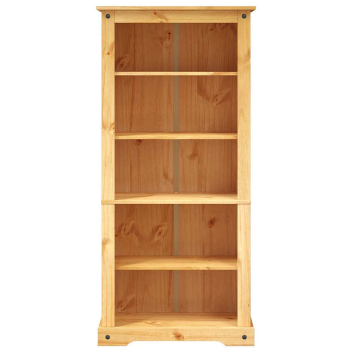 Bibliotecă 5 rafturi, 80x40x170 cm, pin mexican, stil Corona - WALTI WALTI