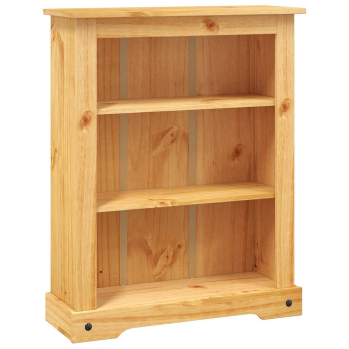 Bibliotecă 3 rafturi pin, stil mexican Corona, 80x29x100 cm WALTI