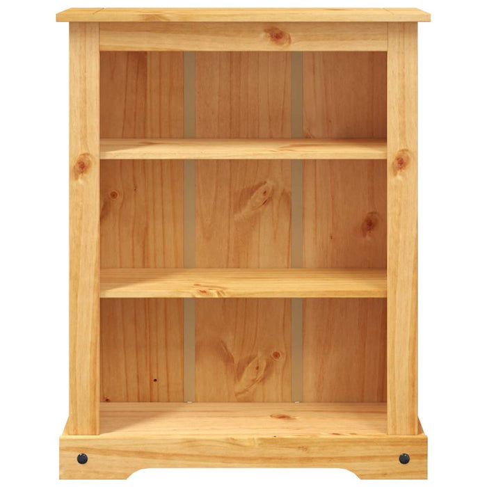 Bibliotecă 3 rafturi pin, stil mexican Corona, 80x29x100 cm WALTI