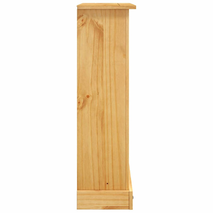 Bibliotecă 3 rafturi pin, stil mexican Corona, 80x29x100 cm WALTI