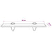 Raft suspendat din sticlă, 30 x 10 cm, 8 mm - WALTI WALTI