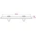 Raft suspendat din sticlă, 30 x 20 cm, 8 mm - WALTI WALTI