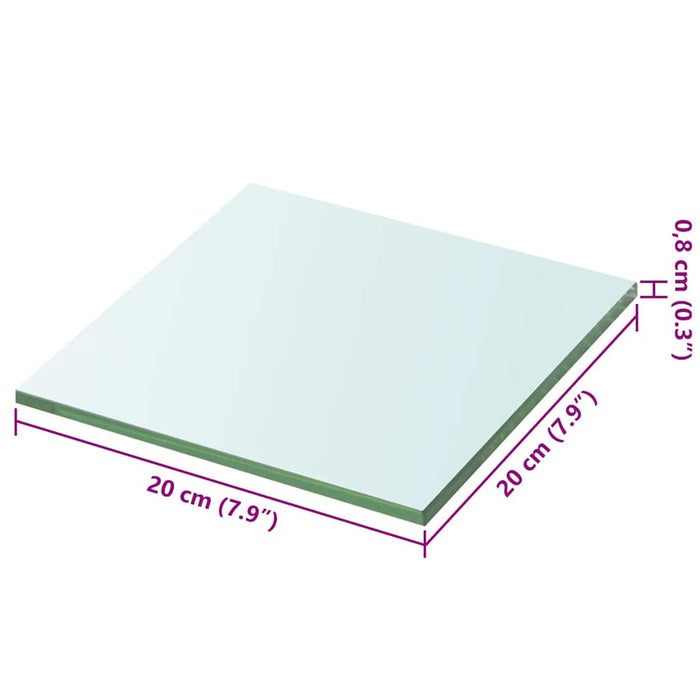 Raft din sticlă transparentă 20 x 20 cm - WALTI WALTI