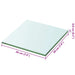 Raft din sticlă transparentă 20 x 20 cm - WALTI WALTI